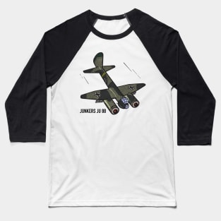 Ju 88 German WW2 JU88 Plane Art Baseball T-Shirt